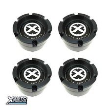 4 X American Racing Atx Wheel Center Cap Style B Black 391k132yb003