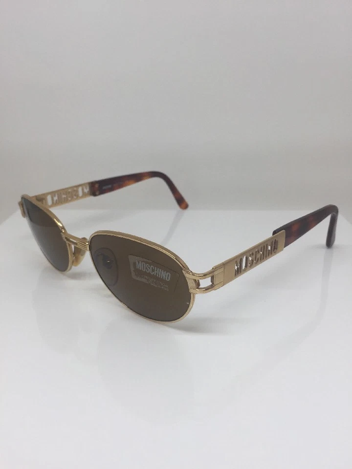 Nuevo Gafas de sol vintage PERSOL MOSCHINO MM 3018 Gafas de sol C. Dorado y tortuga Nuevo de Lote Antiguo Foto 2 de 4