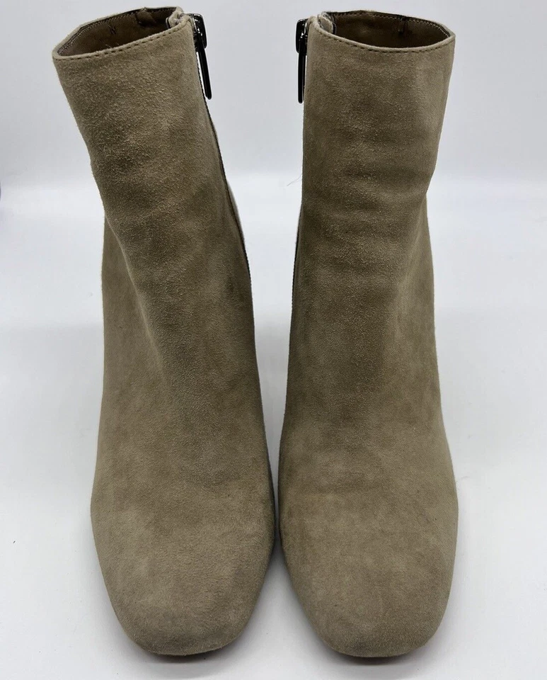 Botín Vince Camuto Brynta2 Geométrico Madera Tacón Bloque Delgado Sobre el Tobillo Cremallera 6.5M Foto 4 de 4