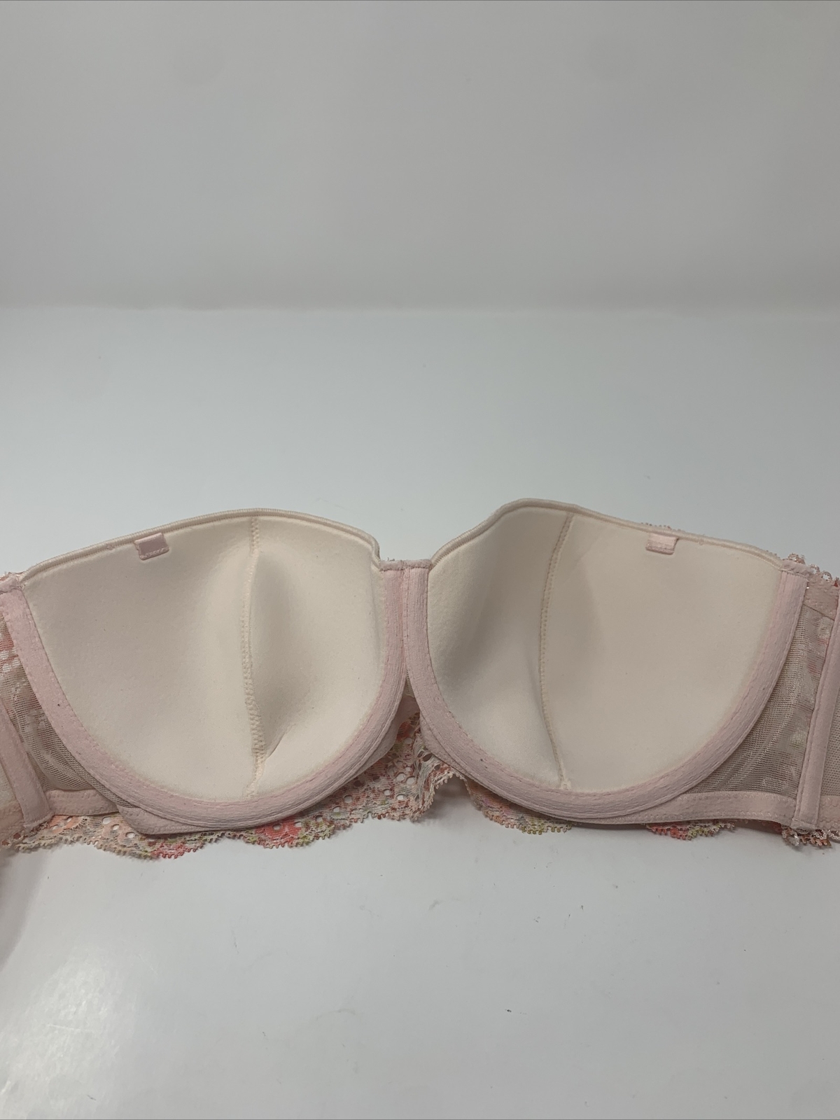 Victoria's Secret Multi-way Position Bra Lace Floral 34C Underwire Light Pink 