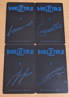 AESPA WORLD TOUR IN CINEMAS CGV PHOTOCARD OFFICIAL | eBay