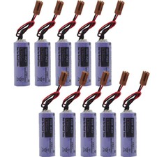 10Pcs BR-AG Battery 3V 1800mAh PLC CNC Li-ion Non-rechargeable Battery with Plug