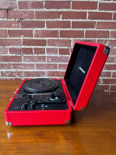 Open Box- Cruiser Plus Portable Turntable with Bluetooth In/Out - Red - Picture 12 of 16