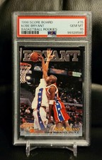 1996 Score Board Kobe Bryant Basketball Rookies - Highschool RC - #15 - PSA 10 