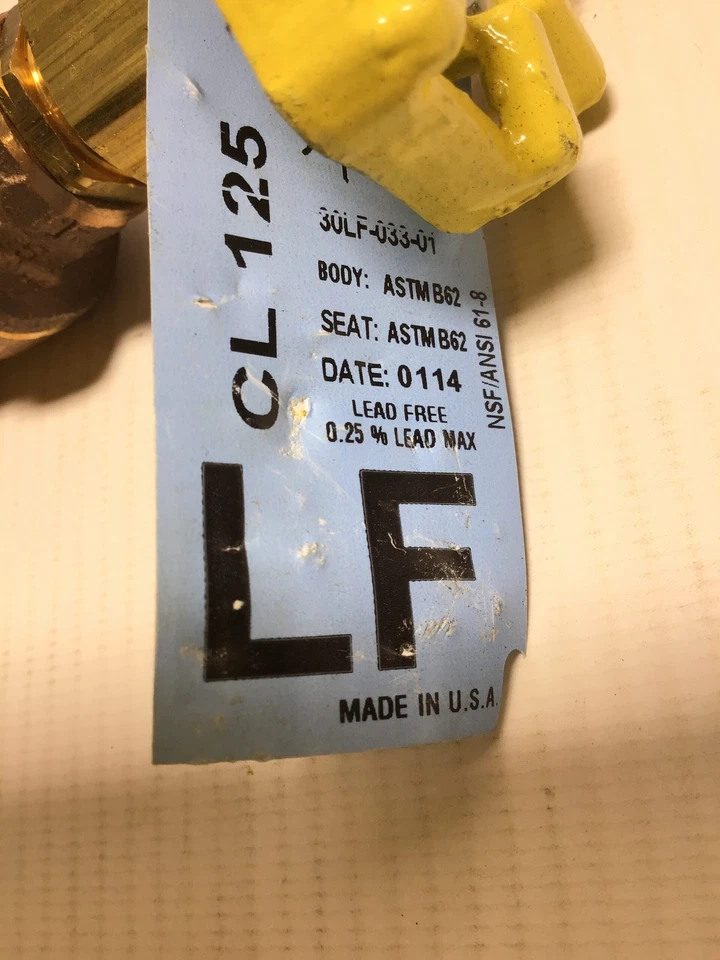 Apollo 102T12LF Bronze Gate Valve 1/2 in NPT 670750686672 Non Rising Stem - Image 2 of 4