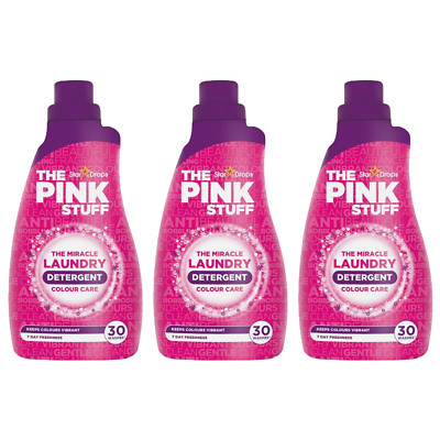 Dreierpack** THE PINK STUFF Miracle Wäsche Farbpflege Liquid 960ML