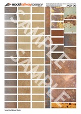 122 PIECES OF SCRAP WOOD & METAL FOR OO GAUGE 1:76 MODEL RAILWAY BUILDINGS AX001