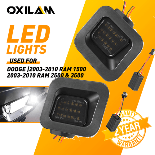 Per RAM 2500 3500 6000K 2010-2018 Luce targa LED bianca super luminosa USA - Foto 1 di 12