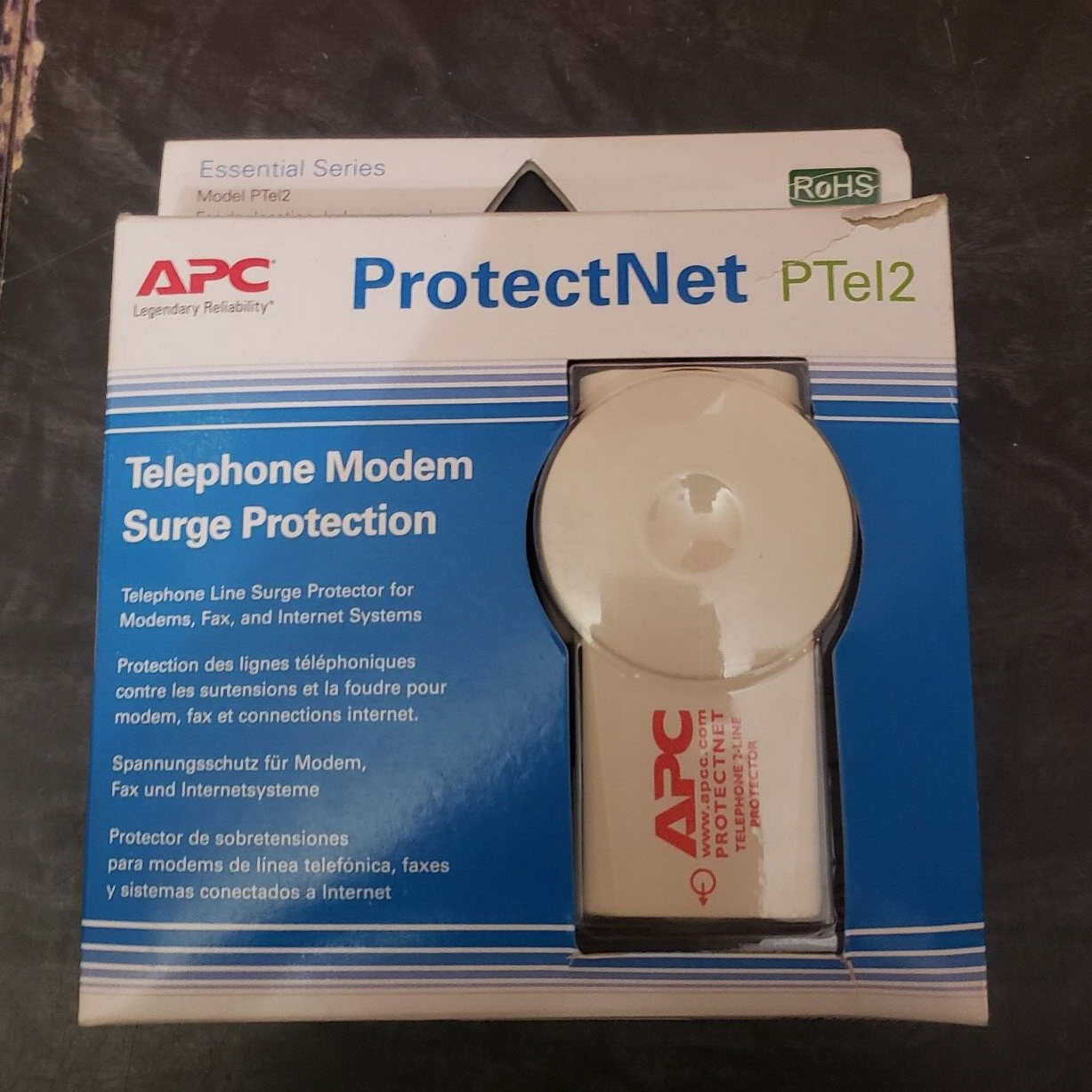 APC ProtectNet PTel2 Telephone Modem 2-Line Surge Protector | eBay