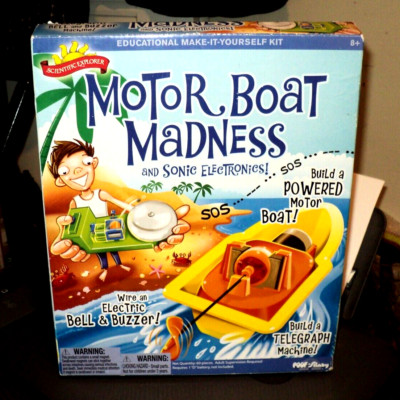 SCIENTIFIC EXPLORER 3 IN 1 Activity (2012, Kit) NEW OTHER: Motor Boat Madness