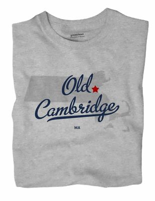 Old Cambridge Massachusetts MA T-Shirt MAP