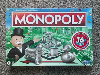 NEW 2017 Hasbro Monopoly Classic Family Board Game - Duck Cat Dinosaur Penguin