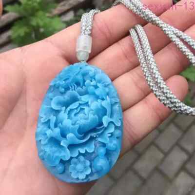 Original Stone Tianhe Stone Butterfly Love Flower Wind  Blossom Wealth Pendant