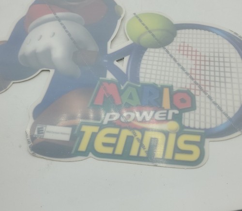 Gamecube Mario Power Tennis Nintendo STORE PROMO DISPLAY Sticker Decal 18.5” - Picture 2 of 19