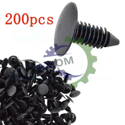 200pcs Nylon Retainer Clips Christmas Tree Fasteners for 8mm GM 1595864 ...