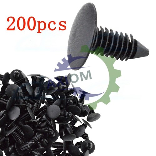 200pcs Nylon Retainer Clips Christmas Tree Fasteners for 8mm GM 1595864 ...