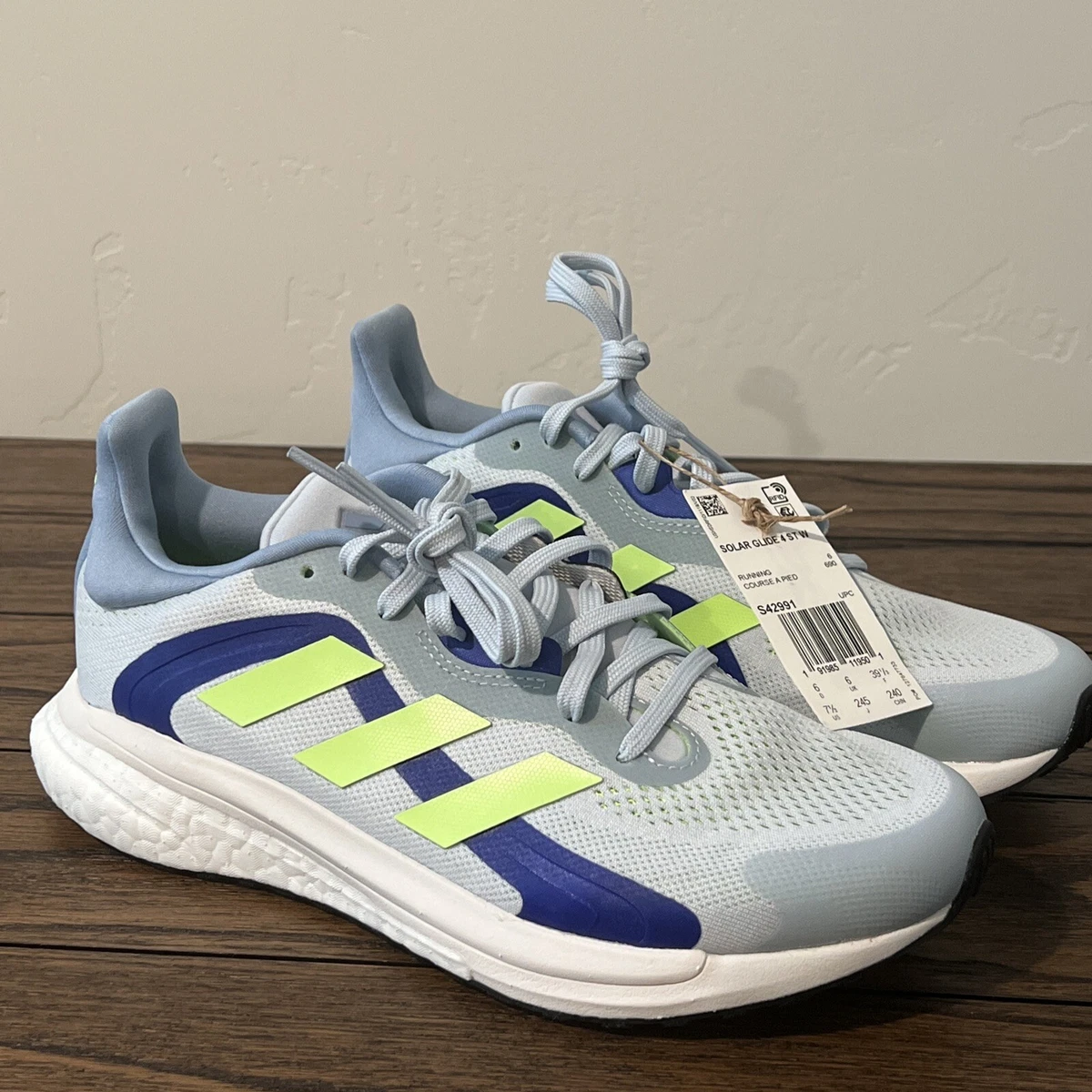 Rare Adidas Solarglide 6 Running Shoes Cloud White Blue Mint Men\'s US 11 adidas Solar Glide 6 Review | Running Shoes Guru main image 4