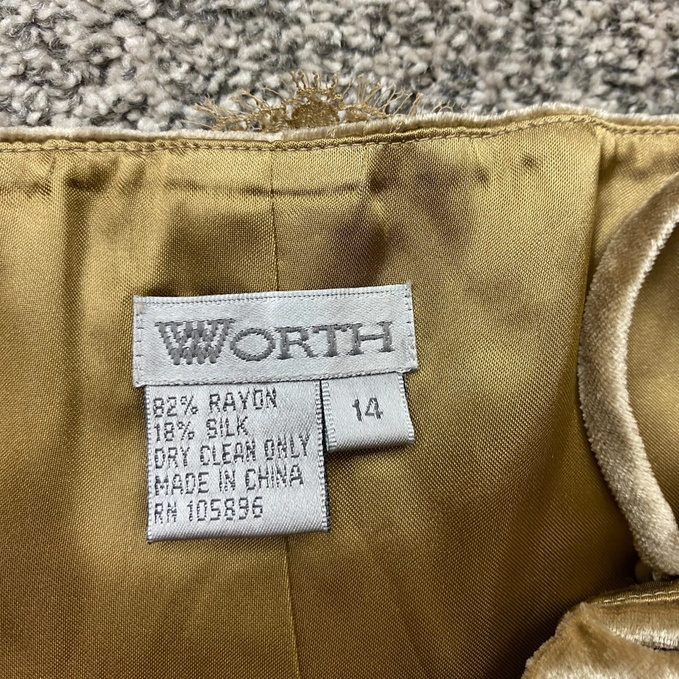 Top de camisola Worth para mujer 14 y2k vintage terciopelo encaje ribete seda lencería bustier Foto 4 de 4