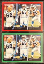Will Montgomery/Mike Wahle/Jordan Gross Carolina Panthers lot of 2 Cards