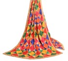 Sushila Vintage Multi-Color Chiffon Silk Dupatta Phulkari Embroidery Long Stole