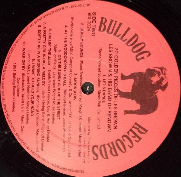 Les Brown And His Band Of Renown - 20 Golden Pieces Of Les Brown (LP, Comp) (Min - Image 4 of 4