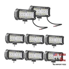 7 Inch LED Work Lights for Truck, 8Pcs 12V 24V Spot Flood Combo 7 Inch 8 Pack