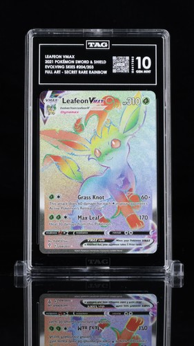 Leafeon VMAX graded TAG 10 for sale on eBay
