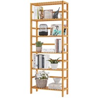 Bambusregal KüChenregal Badregal BüCherregal Standregal Natur 60X26X162Cm