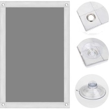 Verdunkelungsrollo Sonnenschutz Dachfenster Rollo ohne Bohren Grau 60x98cm