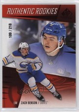 2023 Upper Deck SP Game Used Authentic Rookies Red 109/218 Zach Benson #244 00em