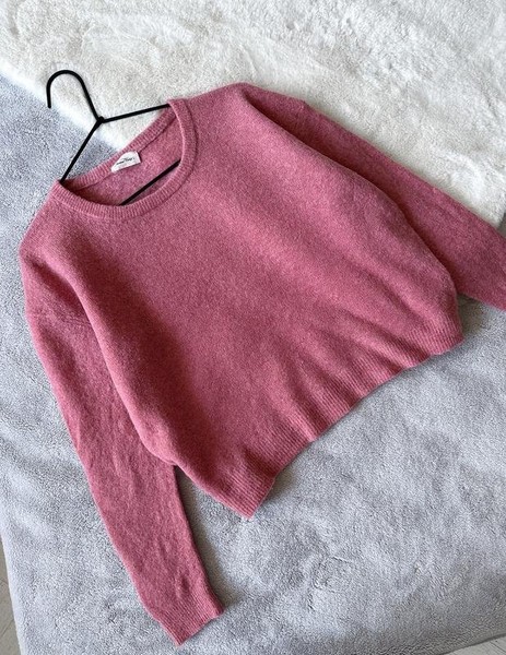 Women American Vintage Sweater Pink Alpaca S