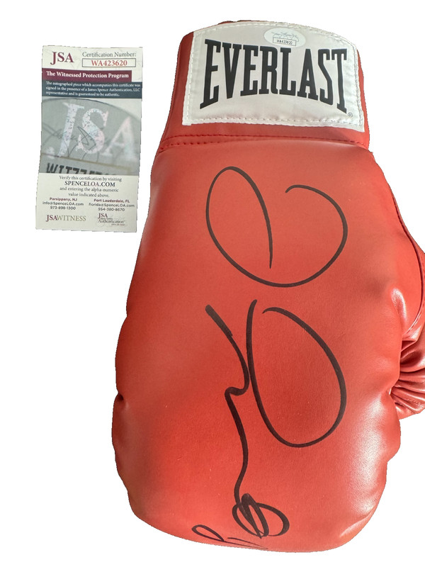 Floyd Mayweather Signed Autographed Red Boxing Glove JSA