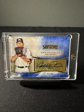 2014 Topps Supreme Simply Supreme Autographs Nathan Eovaldi Blue SSU-NE /20 Auto