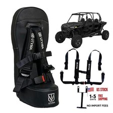RZR 1000 and 900 2014-2023 Bump Seat with 4-Point Harness  Kids Seat Black
