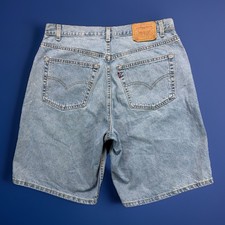 Levi's 560 Mens Loose Fit Denim Shorts Vintage 90's Made in USA Waist 36