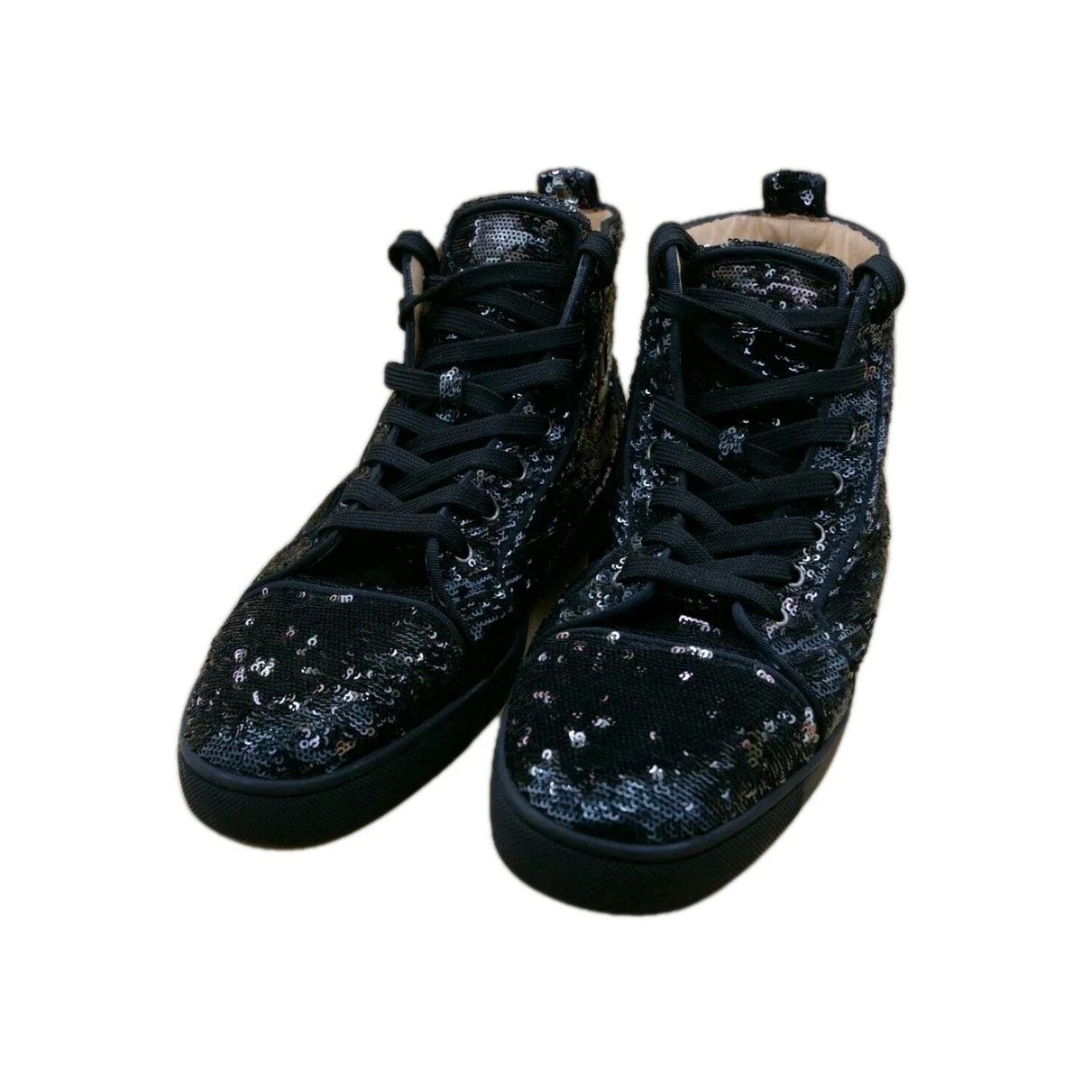 Christian Louboutin Flat Top High Black for sale | eBay