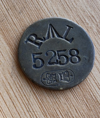 #ad British Government Property Disc No. 5258 Broad Arrow Marked AU $199.00