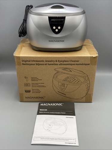 Magnasonic Ultrasonic Jewelry/Eyeglass Cleaner MGUC500 Platinum Gray W/Timer