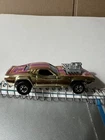 Vintage 1970 Hot Wheels Rodger Dodger Gold Chrome Car Hong Kong