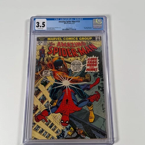 Amazing Spider-Man #123 CGC 3.5 Off-White Pages Marvel Luke Cage