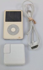Apple iPod White 80GB 5th Generation Classic Bundle w/ Charger - Tested 