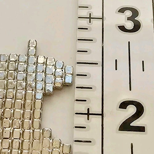 Train Engine Brooch Rhinestone Prong Set Grid Red… - image 8