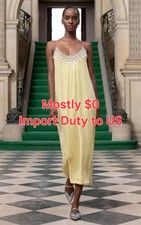 BNWT 70% Off - 100% Authentic Matchmaker Diamante Slip Dress $1750- Black Sz 0.1