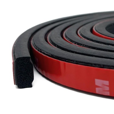 Foam Rubber Seal Strip, Self-Adhesive Rectangle EPDM Rubber Weather Stripping...