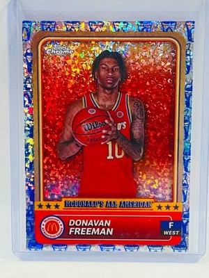 2024 Topps Chrome McDonald's All American Donovan Freeman McFlurry 87