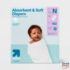 Disposable Diapers - Newborn Size - 162ct - up up  : Absorption Channels