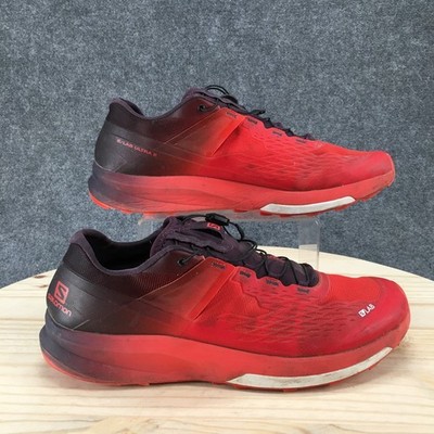 Salomon Shoes Womens 14 Mens 13 S/Lab Ultra 2 Trail Running Red Athletic 409272