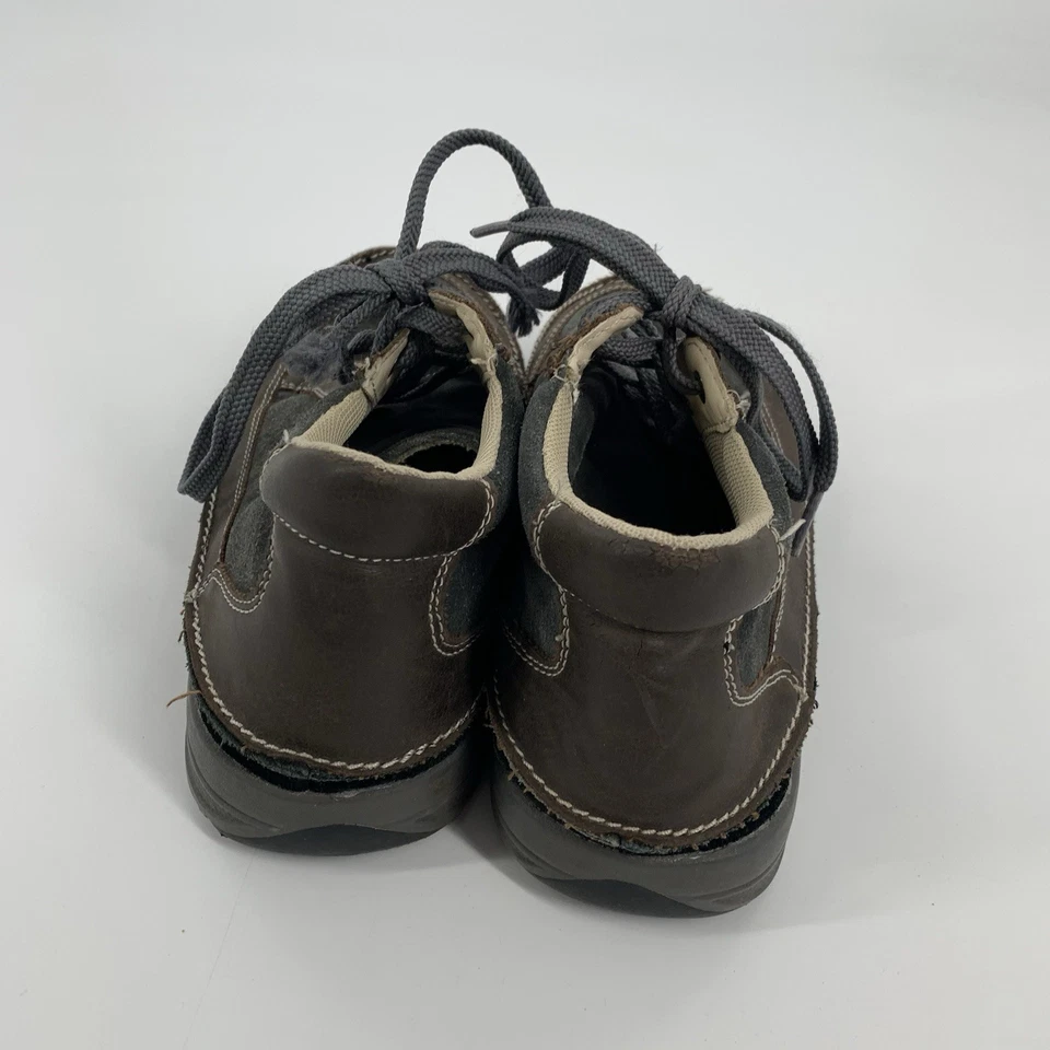 SwissGear Leather Lace Up Suede Casual Shoes Boots Size 6 Boys Brown Gray - Image 3 of 4