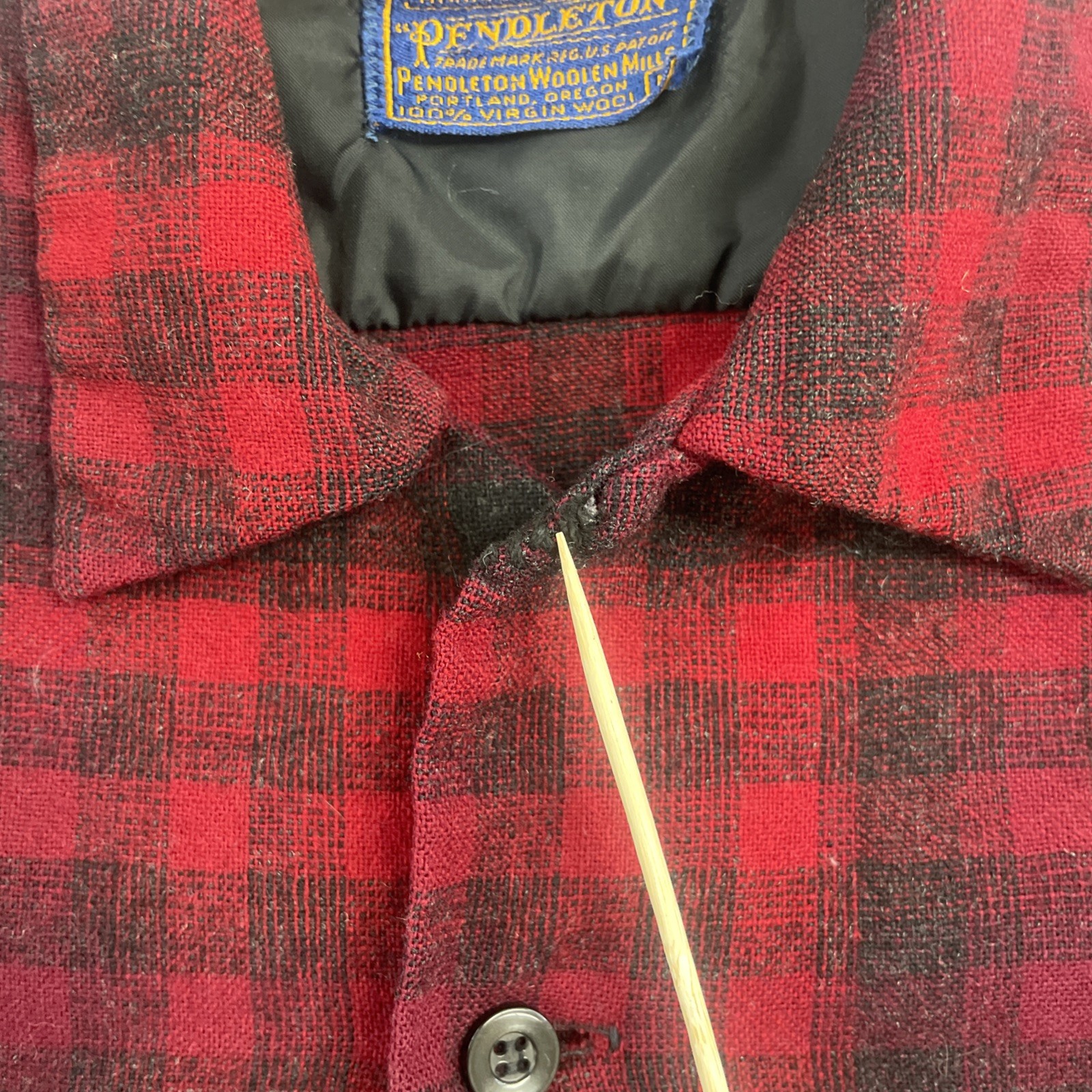 Vintage Pendleton Wool Board Button Up Shirt Size… - image 4