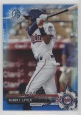 2017 Bowman Chrome Prospects Blue Refractor 49/150 Wander Javier #BCP242 i5q